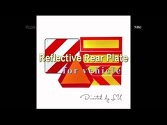 Υψηλής έντασης αργή κίνηση Προειδοποιητικό σήμα μεταφοράς ποδηλάτου Τροχαίο πίσω σήμα