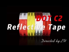 Ασφάλεια Αυτοκίνητο Φορτηγό Ποδήλατο Δρόμος Πρισματικά ρολά DOT C2 Αντανακλαστική ταινία αυτοκόλλητη