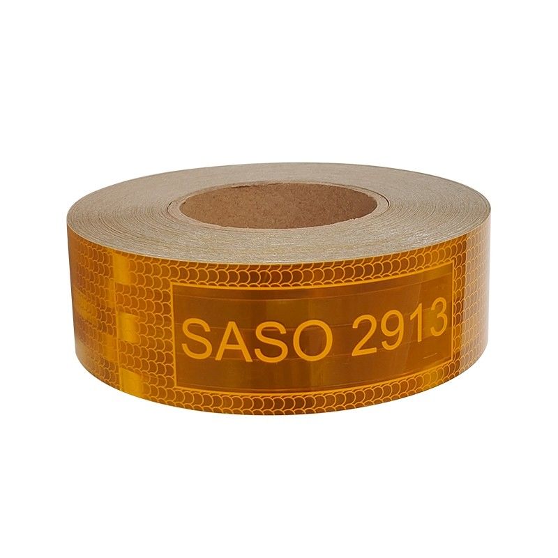 LU Saso 2913 Ελλειμματικό Αντανακλαστικό Ετικέτα Προειδοποίησης Ασφάλειας Ταινία 5cmx25m 7.5 cm 10 cm Κίτρινη Μεταλλωμένη Αντανακλαστική Ταινία Προειδοποίηση Ασφάλειας Ταινία για φορτηγό