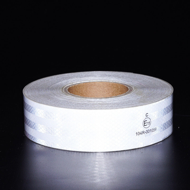 2 In*150 Ft White Yellow Red Radium Roll  ECE 104r Prismatic Reflective Tape For Vehicles