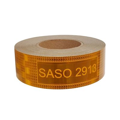 Καλή τιμή LU Saso 2913 Ελλειμματικό Αντανακλαστικό Ετικέτα Προειδοποίησης Ασφάλειας Ταινία 5cmx25m 7.5 cm 10 cm Κίτρινη Μεταλλωμένη Αντανακλαστική Ταινία Προειδοποίηση Ασφάλειας Ταινία για φορτηγό σε απευθείας σύνδεση