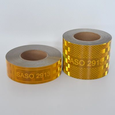 Καλή τιμή Αλουμινωμένο προσαρμοσμένο Mirco Prismatic SASO 2913 αυτοκόλλητο αντανακλαστικό αυτοκόλλητο σε απευθείας σύνδεση
