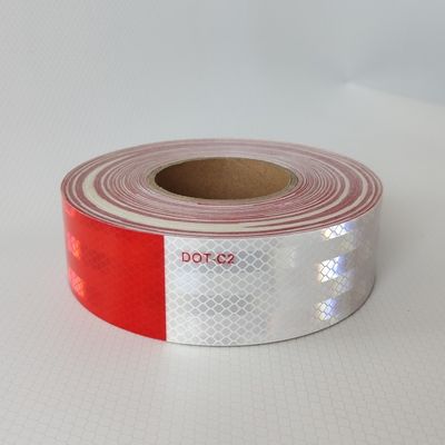 Καλή τιμή Ανερόστεγη αντανάκλαση DOT-C2 Κόκκινη και λευκή κόλλα για ρυμουλκούμενα, εξωτερικά σε απευθείας σύνδεση