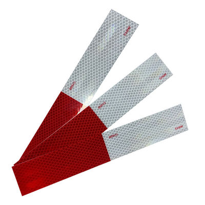 Καλή τιμή Κόκκινο και λευκό πρισματικό DOT-C2 Ασφάλεια των οχημάτων Σημείωση αντανακλαστικές ταινίες για φορτηγά και ρυμουλκούμενα σε απευθείας σύνδεση