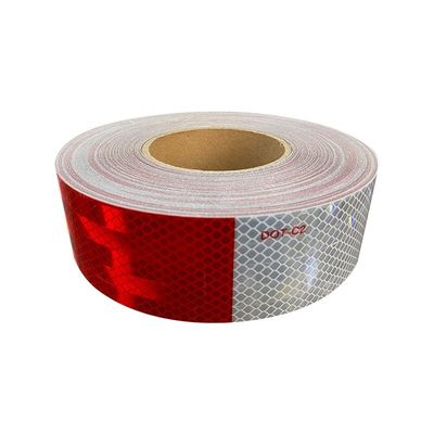 Καλή τιμή Αυτοκόλλητα DOT-C2 Κόκκινα και λευκά πρισματικά ρετροαντανακλαστικά ράβδους αυτοκόλλητα για ρυμουλκούμενα οχημάτων σε απευθείας σύνδεση