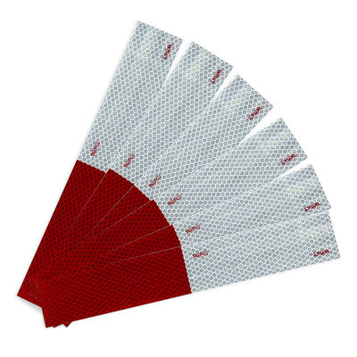 Καλή τιμή Red/White DOT-C2 Reflective Safety Tape Conspicuity Tape for Vehicles, Trailers, Trucks σε απευθείας σύνδεση