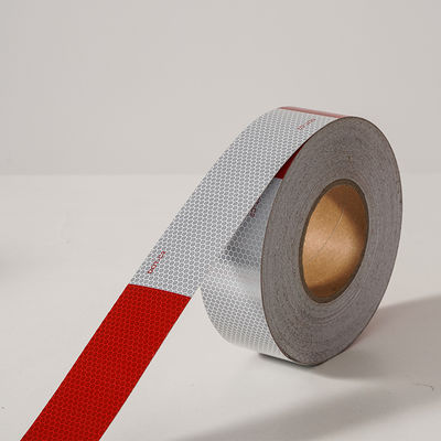 Καλή τιμή LU DOT-C2 Reflective Tape Red White Reflective Tape Outdoor Warning Safety Tape for Vehicles Trailers Trucks Signs σε απευθείας σύνδεση