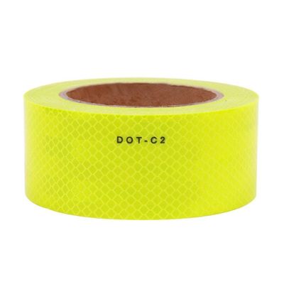 Καλή τιμή High Intensity Fluorescent Yellow Green PMMA Micro Prismatic DOT C2 Reflective Tape σε απευθείας σύνδεση