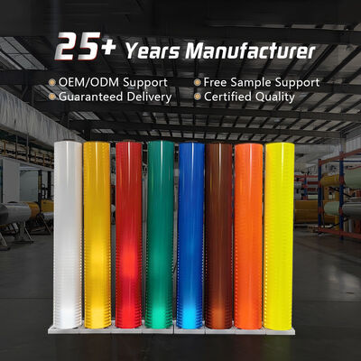 Καλή τιμή ASTM D4956 Τύπου IV HIP Ανακλαστικό Φύλλο με 10 Χρόνια Ανθεκτικότητα σε Εξωτερικές Συνθήκες και Ευρυγώνια Αναδρομική Απόδοση για Σηματοδότηση σε απευθείας σύνδεση