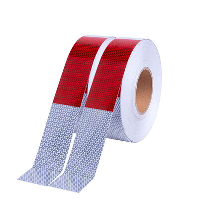 Καλή τιμή DOT-C2 Ανακλαστική Ταινία Ασφαλείας με Τεχνολογία Γυάλινων Σφαιριδίων Ανθεκτικότητα για Φορτηγά σε απευθείας σύνδεση