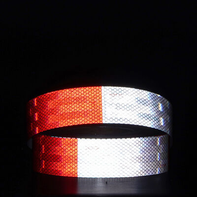 Καλή τιμή 10 έτη διάρκεια ζωής Κόκκινη και λευκή ταινία διαφάνειας με τεχνολογία μικροπρισματικής αντανάκλασης για οχήματα σε απευθείας σύνδεση