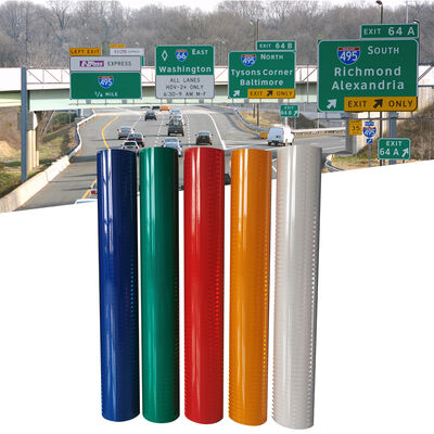 Καλή τιμή ASTM D4956 Τύπος IV HIP Υψηλής Εντατικότητας Πρισματικό Αντανακλαστικό φύλλο με διάρκεια ζωής 10 ετών σε απευθείας σύνδεση